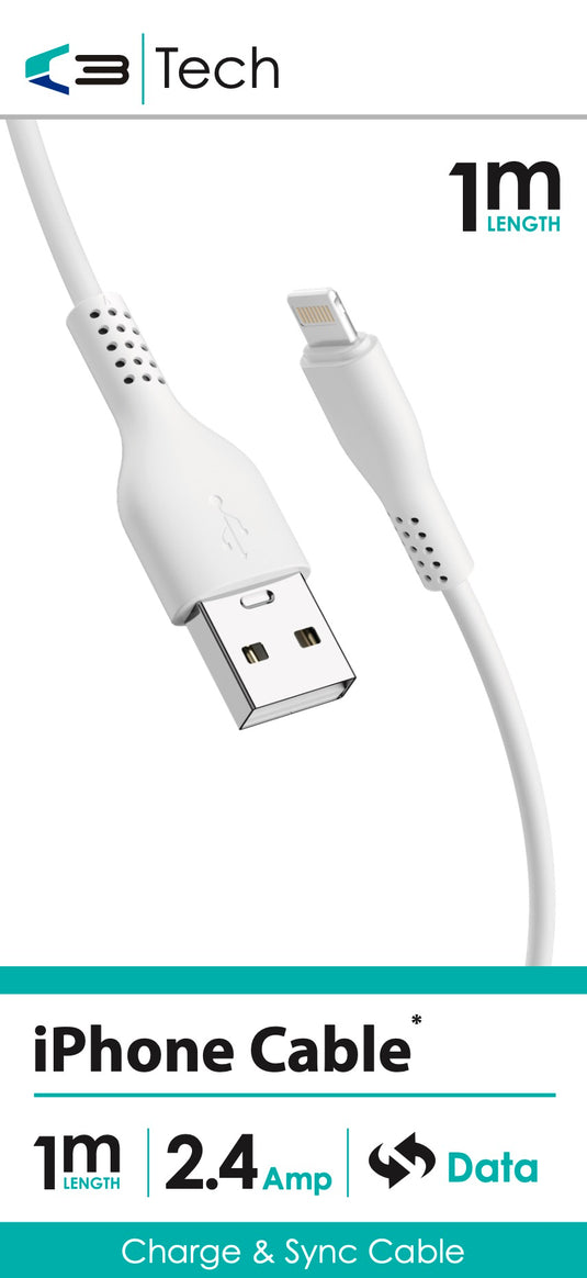 C3 i-Phone Cable USB 1M