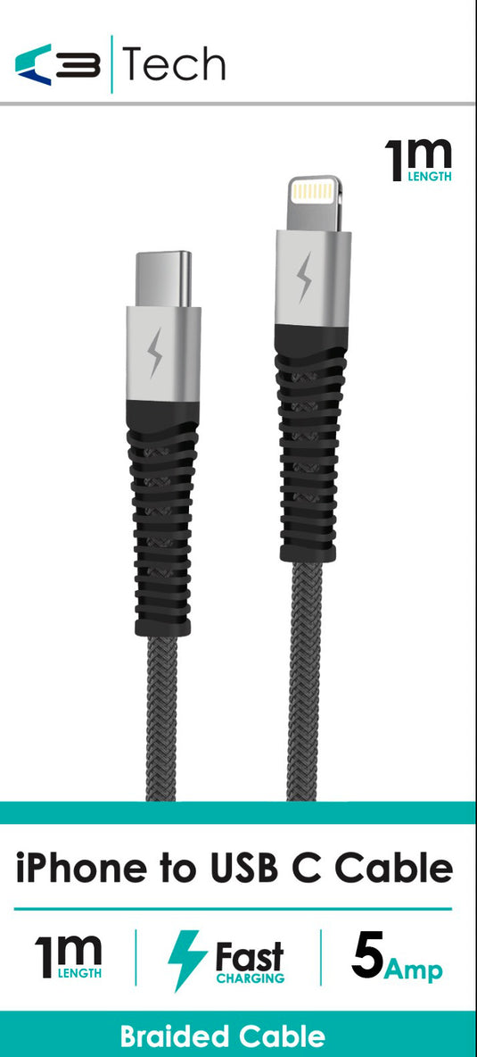 C3 PD Type-C to iPhone Cable 1M