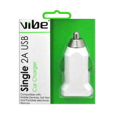 VIBE Single 2Amp USB Car Plug