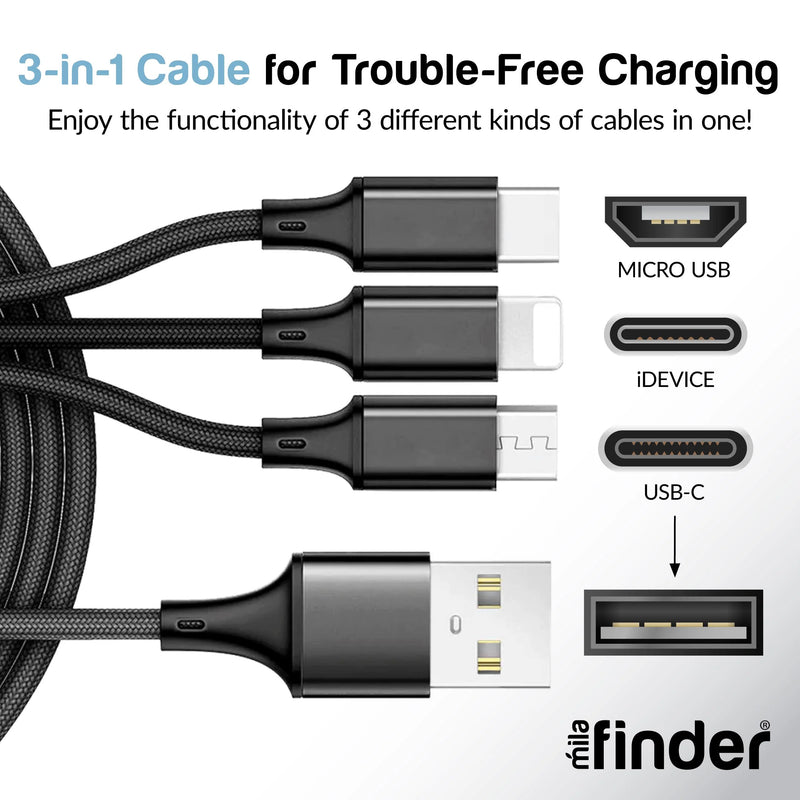 Load image into Gallery viewer, Mila 3-IN-1  Phone Cables 10 Foot
