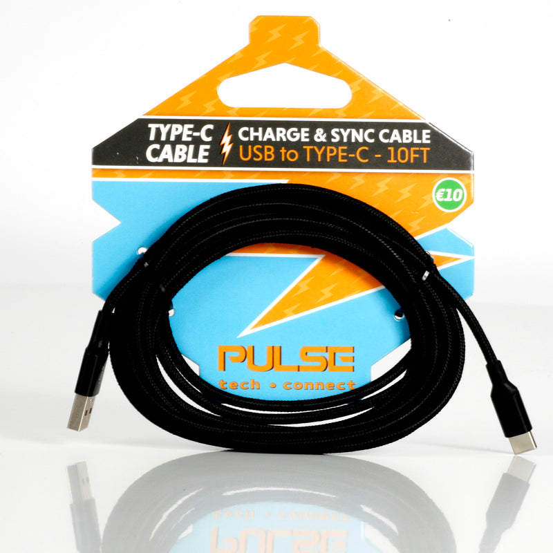 Load image into Gallery viewer, PULSE Tech-Connect Type-C  Cables 10 Ft.
