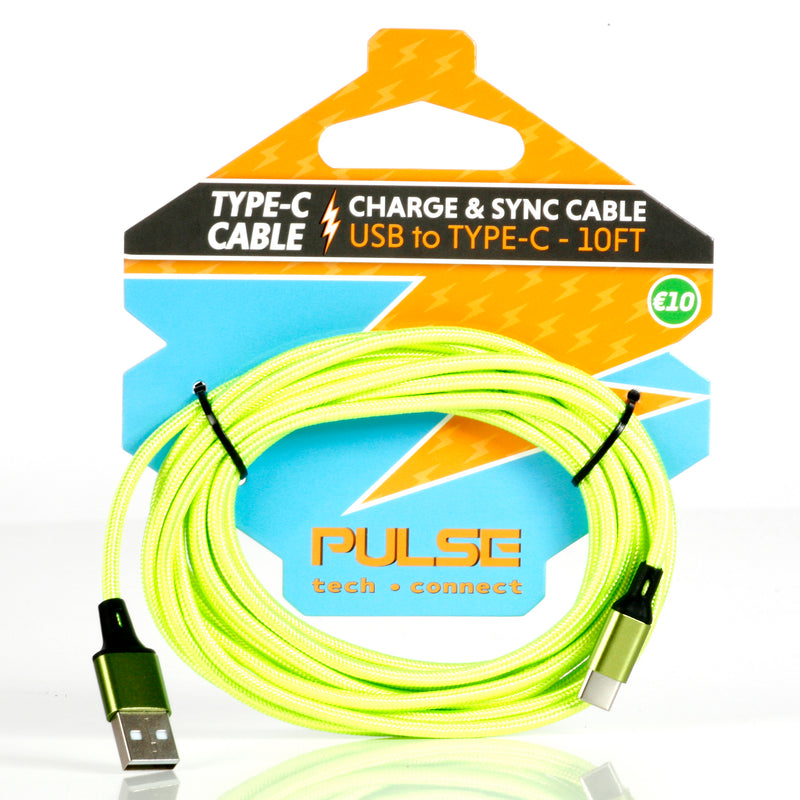 Load image into Gallery viewer, PULSE Tech-Connect Type-C  Cables 10 Ft.
