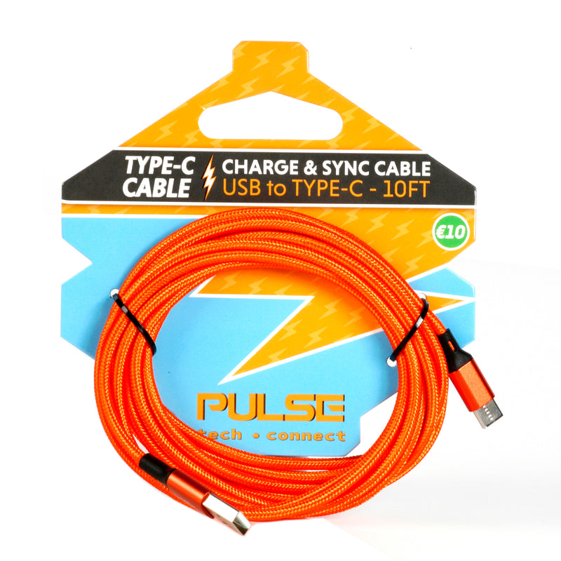 Load image into Gallery viewer, PULSE Tech-Connect Type-C  Cables 10 Ft.
