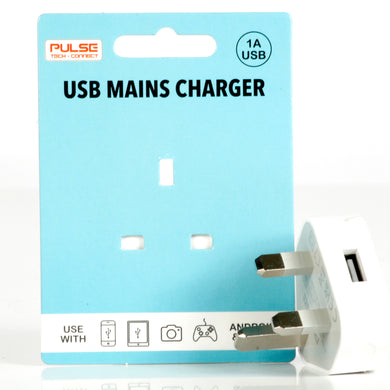 PULSE Tech-Connect 1a USB Mains Plug