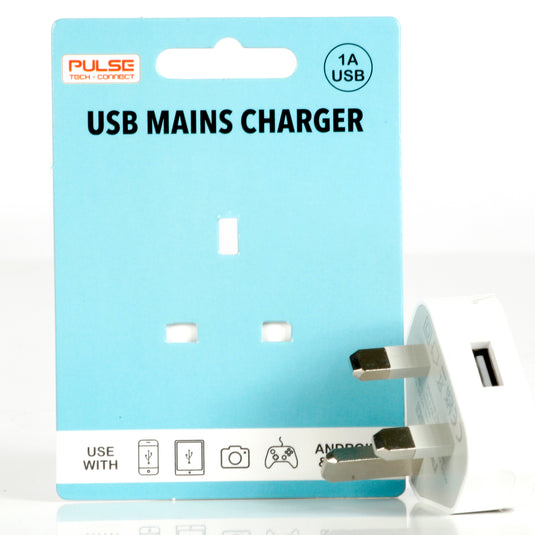 PULSE Tech-Connect 1a USB Mains Plug