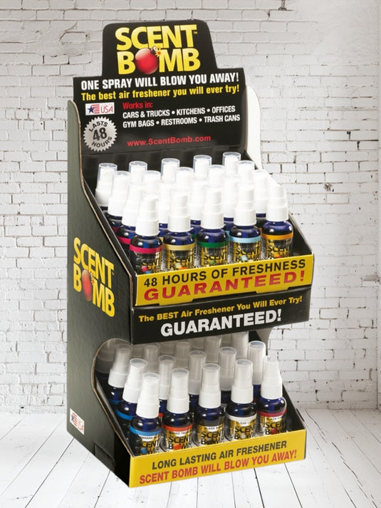 ScentBomb® 1oz Spray Freshener - Double Decker 40 unit Display