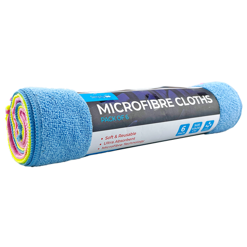 Microfibre Cloths 6Pk