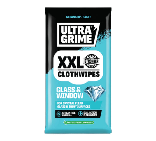 Ultra Grime Glass & Window Wipes XXL 20pk